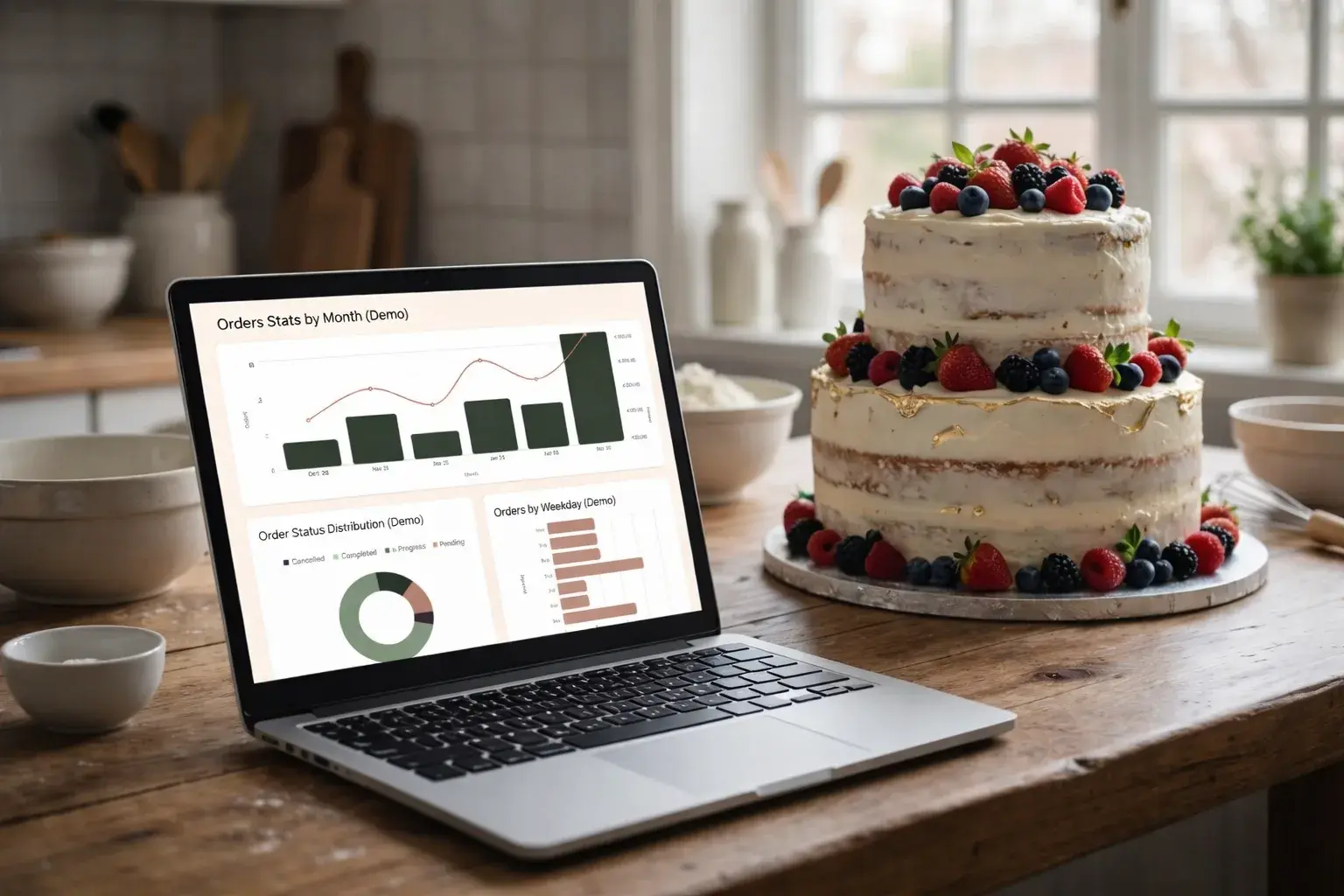 Profitability overview for a bakery order